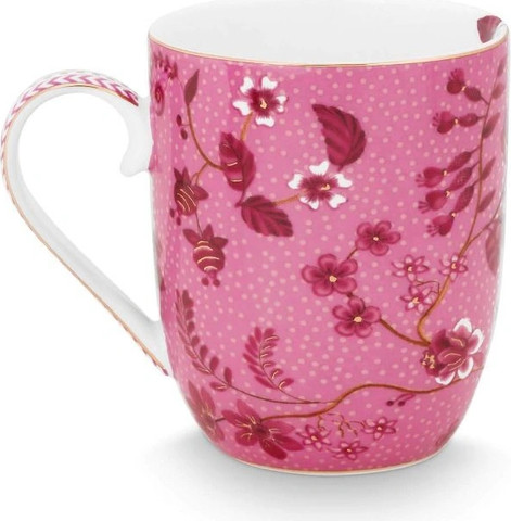 מאג קטן מפורצלן ורוד 145 מל Jolie Flowers מבית PIP STUDIO