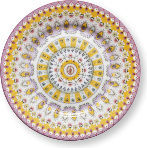 צלחת לעוגה בקוטר 17 סמ Lily&Lotus Moon Delight Yellow מבית Pip Studio