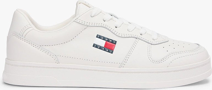 נעלי טומי הילפיגר The Greenwich Leather Contrast Heel Trainers נשים