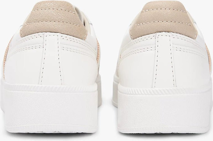 נעלי טומי הילפיגר The Greenwich Leather Mixed Texture Platform Trainers נשים
