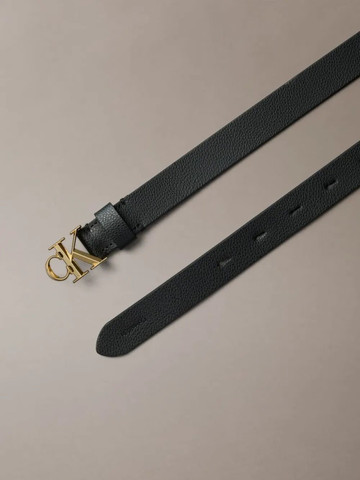 חגורה קלווין קליין Facet Buckle Pebble 25mm Belt נשים - קלווין קליין - Black