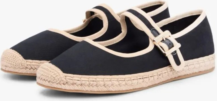 נעלי בובה טומי הילפיגר Canvas Mary Jane Espadrilles נשים - טומי הילפיגר - Black