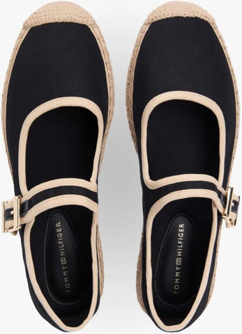 נעלי בובה טומי הילפיגר Canvas Mary Jane Espadrilles נשים - טומי הילפיגר - Black