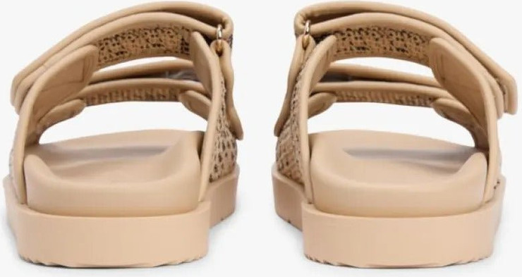 כפכפי טומי הילפיגר Monogram Double Strap נשים - טומי הילפיגר - Beige