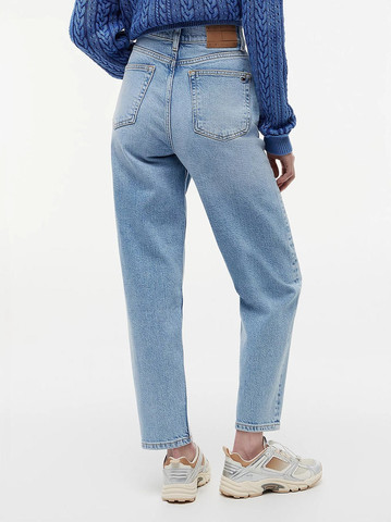 גינס טומי הילפיגר Ultra High Rise Tapered Leg Mom נשים - טומי הילפיגר - Blue
