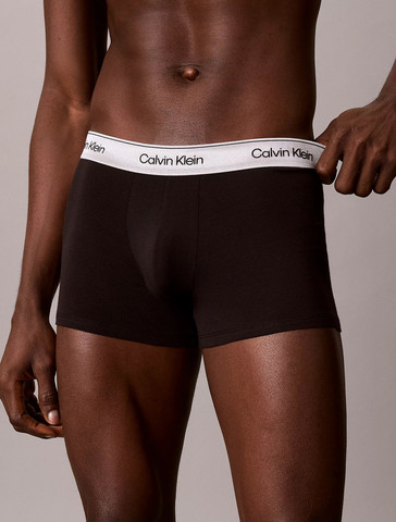 מארז שלישיית תחתוני קלווין קליין 3 Pack Trunks - Icon Cotton Stretch גברים - קלווין קליין - MultiColor