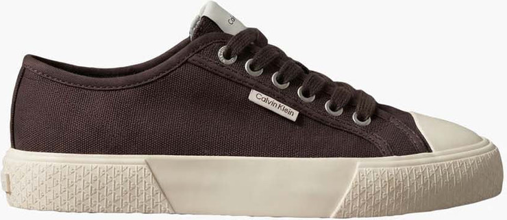 נעלי קלווין קליין Logo Sneaker נשים - קלווין קליין - Brown