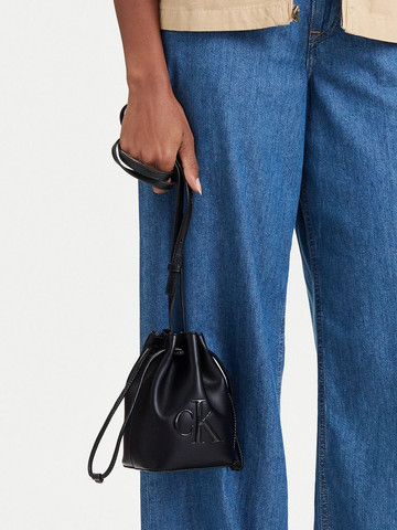 תיק קלווין קליין Bold -Mini Bucket Crossbody נשים