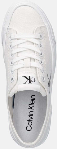 נעלי קלווין קליין Vulc Flatform Low CV MG נשים - קלווין קליין - White