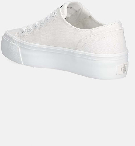 נעלי קלווין קליין Vulc Flatform Low CV MG נשים - קלווין קליין - White