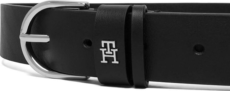 חגורה טומי הילפיגר Essential Effortless Leather נשים - טומי הילפיגר - Black