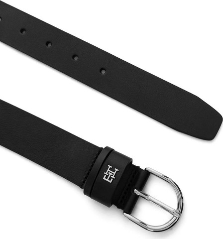 חגורה טומי הילפיגר Essential Effortless Leather נשים - טומי הילפיגר - Black