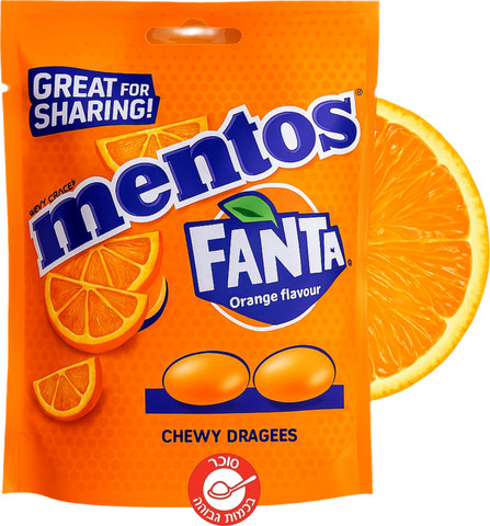 Mentos Orange מנטוס בטעם תפוז