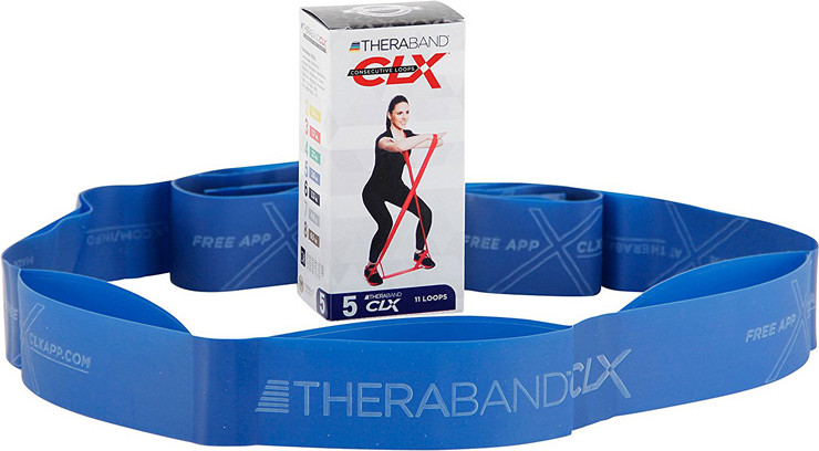 גומיית אימון במגוון דרגות קושי THERABAND CLX Resistance Band with Loops
