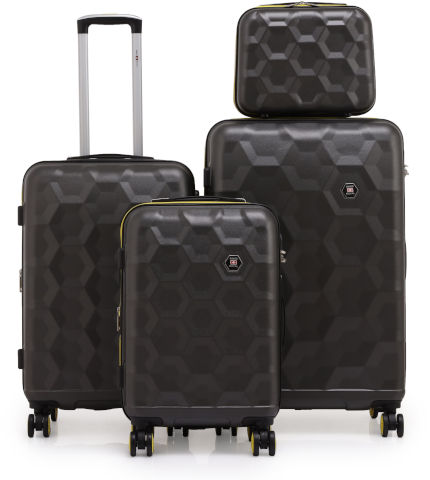 Swiss Voyager Roma סט מזוודות קשיחות 4 יח' 28|24|20 |14 ותיק איפור תואם מתנה
