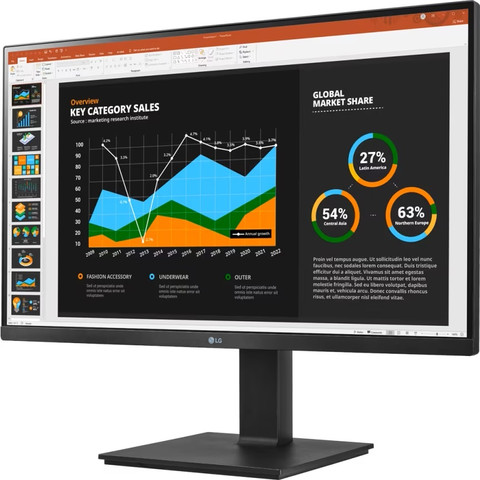 מסך מחשב מקצועי LG "27 QHD אל ג'י 27BQ75QB-B