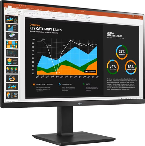 מסך מחשב מקצועי LG "27 QHD אל ג'י 27BQ75QB-B