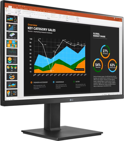 מסך מחשב מקצועי LG "27 QHD אל ג'י 27BQ75QB-B