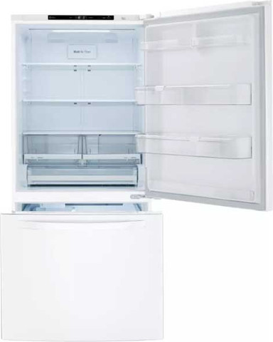 מקרר מקפיא תחתון 720 ליטר LG GM-859RWCE לבן