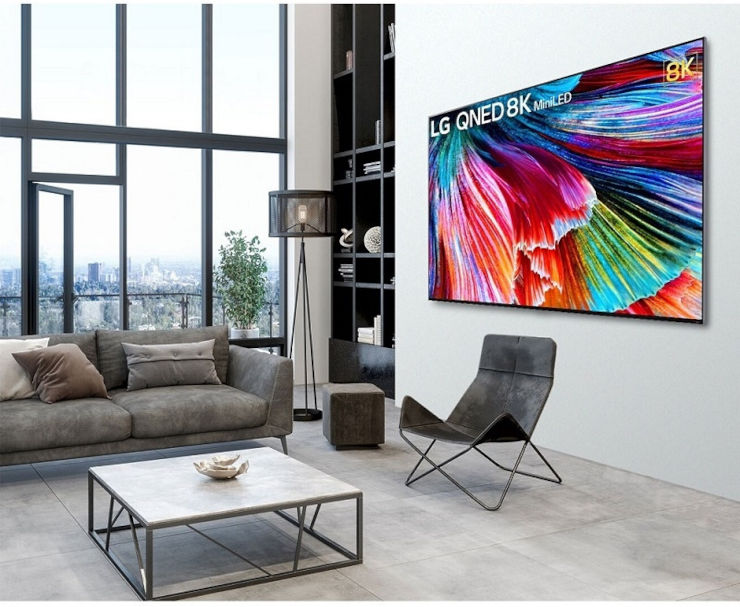 טלוויזיה חכמה 75" LG QNED 8K אל ג'י 75QNED99VPA