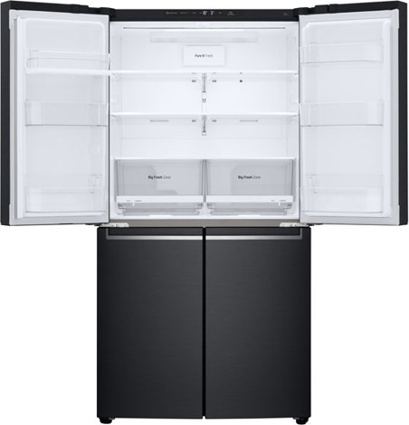 מקרר 4 דלתות 664 ליטר LG GR-B718MB אפור מט