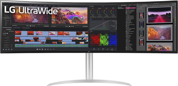 מסך מחשב מקצועי קעור 49" LG UltraWide Dual QHD אל ג'י 49WQ95C-W