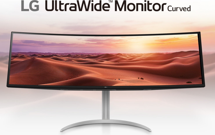 מסך מחשב מקצועי קעור 49" LG UltraWide Dual QHD אל ג'י 49WQ95C-W