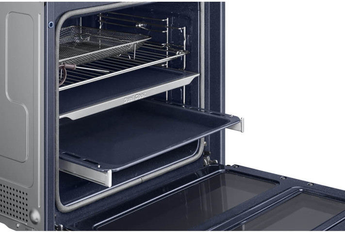 תנור בנוי פירוליטי דו תאי- 76 ליטר Samsung סמסונג 5Series Dual Cook Flex Simple Steam NV7B5755SAK
