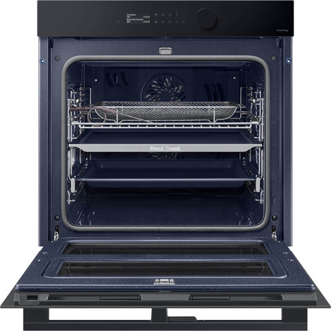 תנור בנוי פירוליטי דו תאי- 76 ליטר Samsung סמסונג 5Series Dual Cook Flex Simple Steam NV7B5755SAK