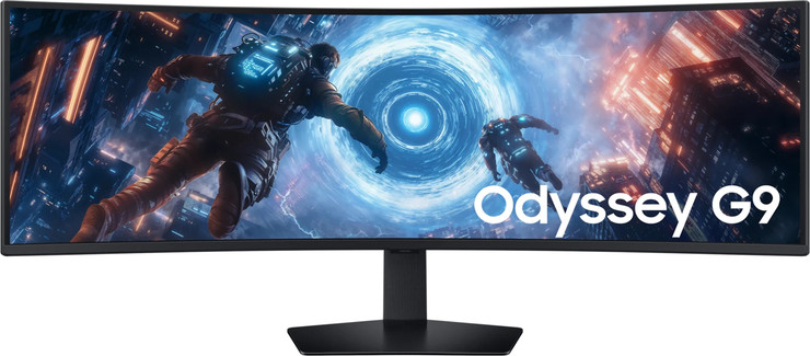 מסך מחשב קעור Samsung Odyssey G9 49" Ultra-Wide DQHD 240Hz 1ms - צבע שחור