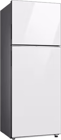 מקרר מקפיא עליון - 470 ליטר Samsung סמסונג BeSpoke RT48CB6626WH זכוכית לבנה