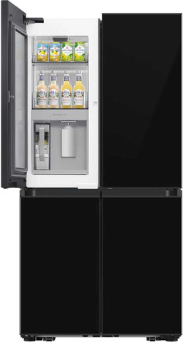 מקרר 4 דלתות 645 ליטר Samsung RF65DB970E22EU BESPOKE זכוכית שחורה