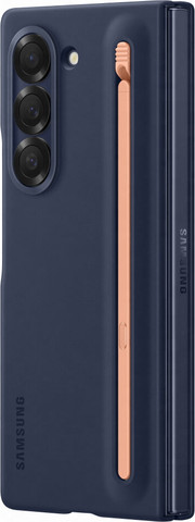 כיסוי קשיח כולל מקום ייעודי ל-S Pen למכשירי Samsung Fold6 סמסונג Z Fold6 S-Pen Case - כחול נייבי