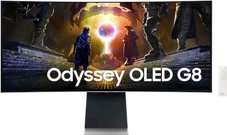 מסך מחשב גיימינג קעור 34" Samsung סמסונג Odyssey G8 S34DG852SM