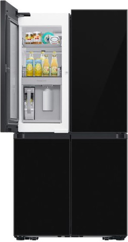 מקרר 4 דלתות 819 ליטר Samsung BeSpoke RF88DB9623-BK זכוכית שחורה
