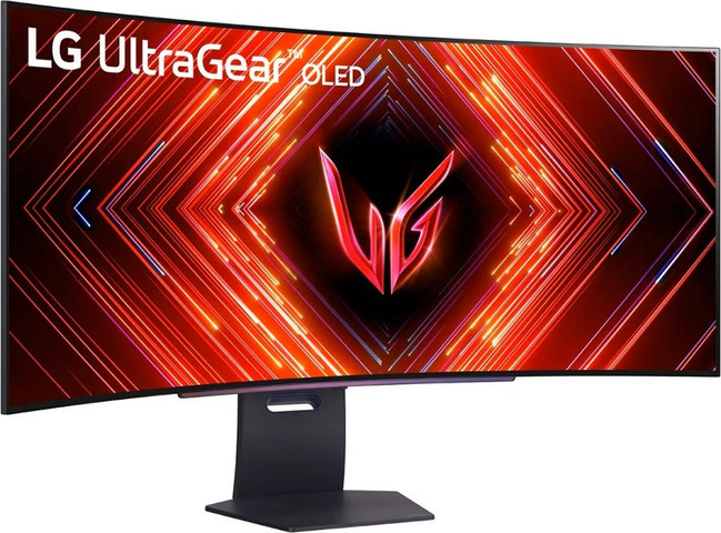 מסך מחשב גיימינג קעור LG "45 WQHD OLED אל ג'י UltraGear OLED - 45GS95QE-B
