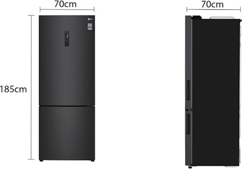 מקרר ‏מקפיא תחתון 70 ס"מ LG אל ג`י דגם R-2B479B