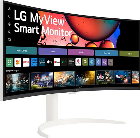 מסך מחשב קעור LG WQHD "34 אל ג'י MyView Smart UltraWide WQHD 34SR65QC-W