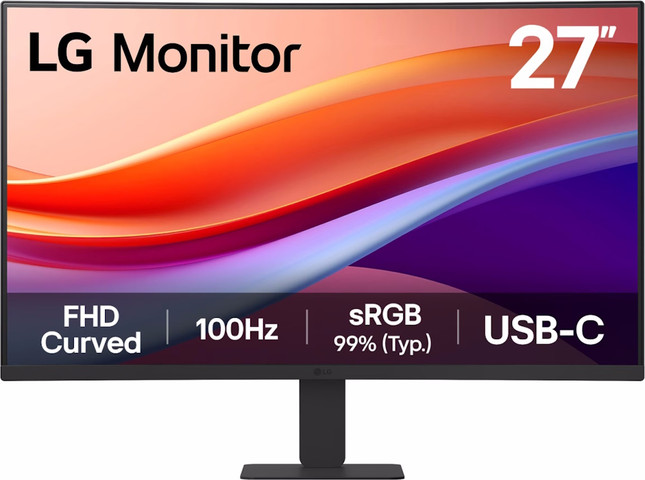 מסך מחשב קעור 27" FHD ‏LG אל ג'י 27U421A-B