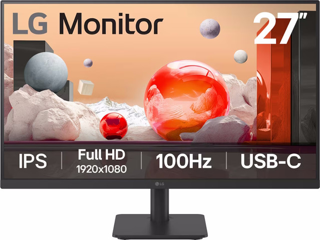 מסך מחשב 27" FHD ‏LG אל ג'י 27MS530B-B