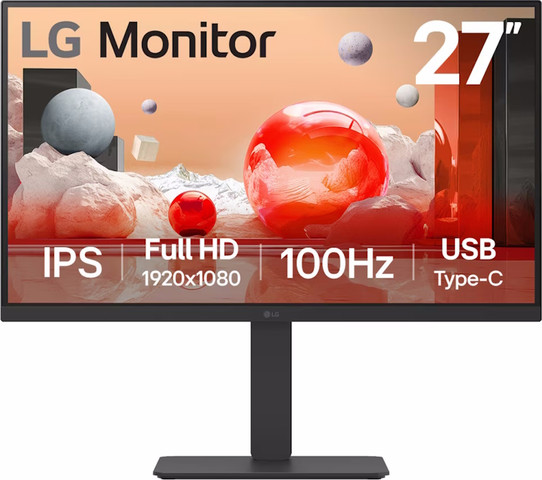 מסך מחשב 27" FHD ‏LG אל ג'י 27BA650-B