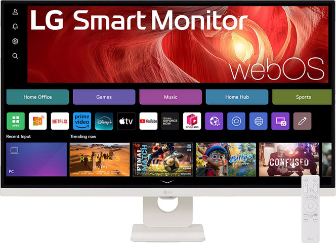 מסך מחשב חכם 31.5" 4K UHD ‏LG אל ג'י Smart Monitor 32U721SA-W
