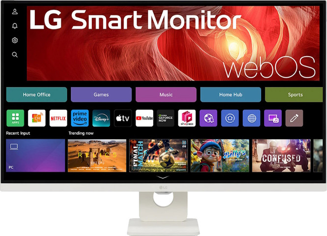 מסך מחשב חכם 31.5" 4K UHD ‏LG אל ג'י Smart Monitor 32U721SA-W