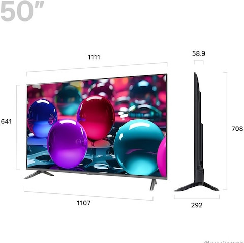 טלוויזיה חכמה LG 50" 4K Smart LED 50UA73006LA webOS25