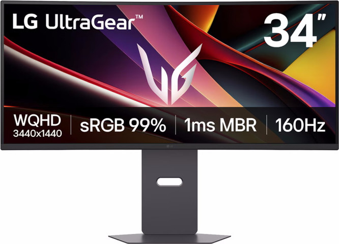 מסך מחשב גיימינג קעור LG "34 אל ג'י 34G600A-B