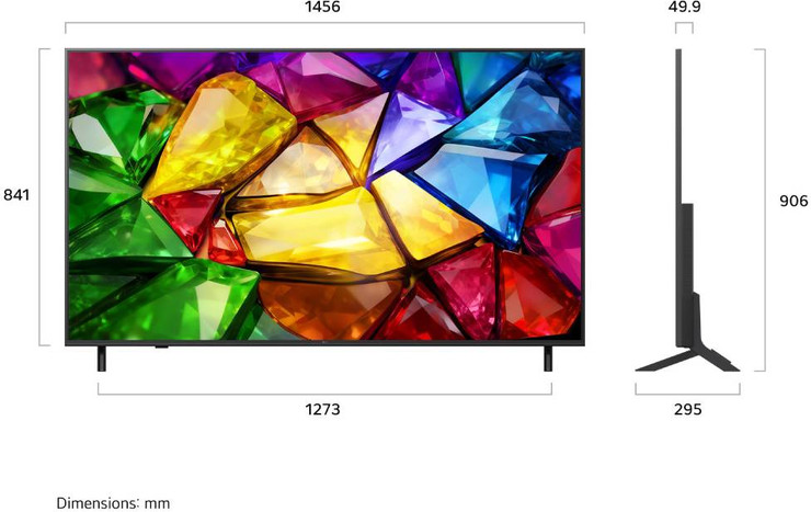טלוויזיה חכמה LG 65" Mini RGB Evo AI 65MRGB85B6C 120Hz webOS26