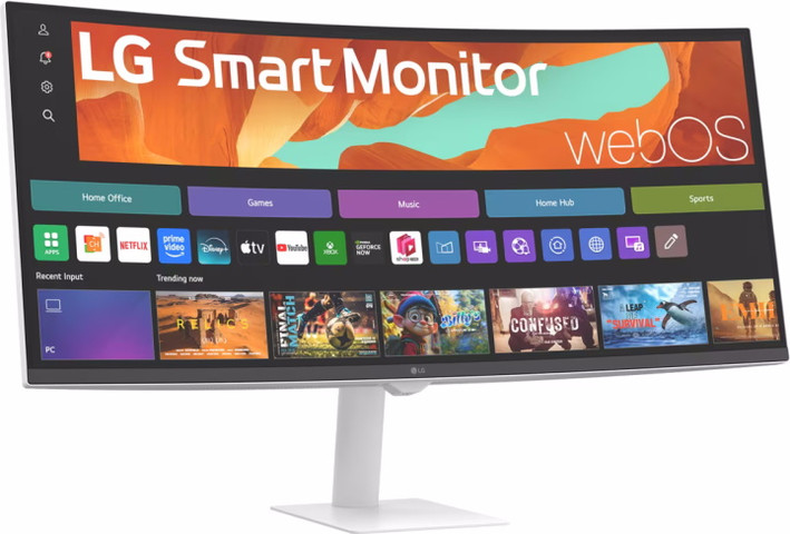 מסך מחשב קעור 34" ‏LG אל ג'י 34U601SA-W
