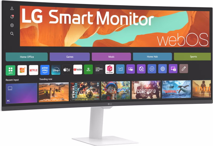 מסך מחשב קעור 34" ‏LG אל ג'י 34U601SA-W