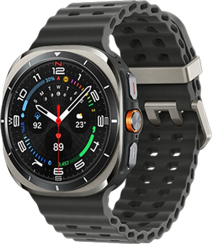 שעון חכם 47 מ"מ Samsung Galaxy Watch Ultra סמסונג Watch Ultra 2025 טיטניום כסוף