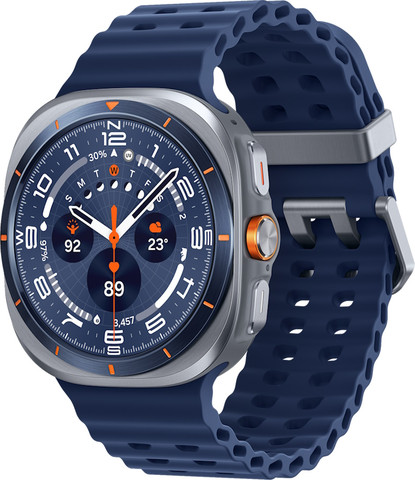 שעון חכם 47 מ"מ Samsung Galaxy Watch Ultra סמסונג Watch Ultra 2025 טיטניום כחול